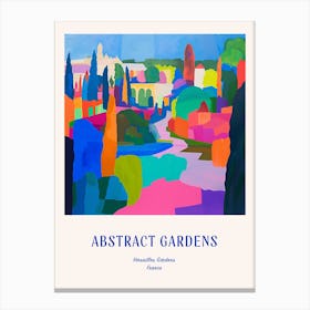 Colourful Gardens Versailles Gardens France 3 Blue Poster Canvas Print