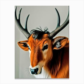 Deer Head 51 Canvas Print