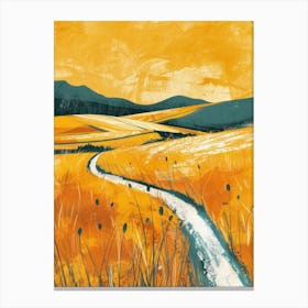 Yellow Road Canvas Print