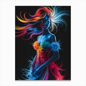 Rainbow Woman 5 Canvas Print