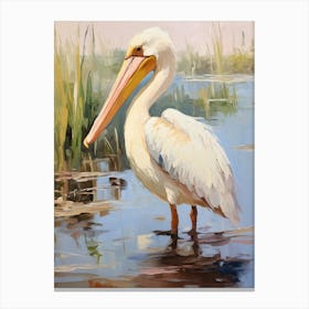 Bird Painting Pelican 1 Canvas Print