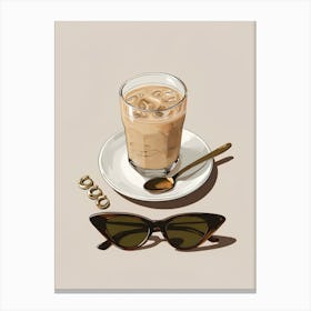 Coffee Girlie Canvas Print