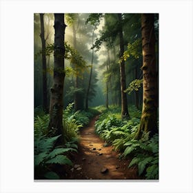 Path In The Forest 1 Canvas Print