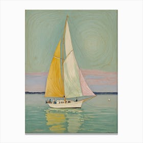 Sailboat in Solitude Canvas Print