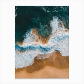 Aerial View Of A Beach 139 Canvas Print