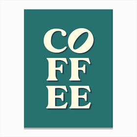 Coffee Typography Canvas Print