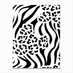 Abstract Zebra Print Canvas Print