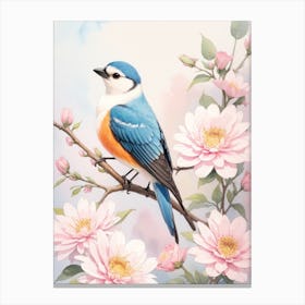 Bird On A Branch Canvas Print