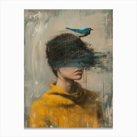 Bird In The Head 1 Canvas Print