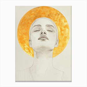 Golden Angel Canvas Print