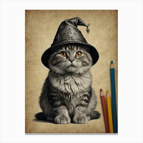 Cat In A Hat 2 Canvas Print