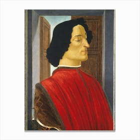 Sandro Botticelli Portrait Of A Man Canvas Print