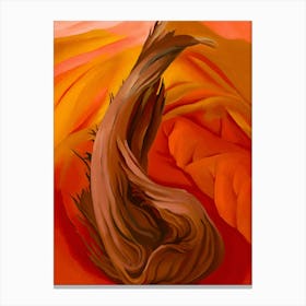 Georgia O'Keeffe - Stump in Red Hills Canvas Print