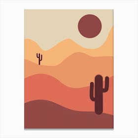 Cactus Desert 1 Canvas Print