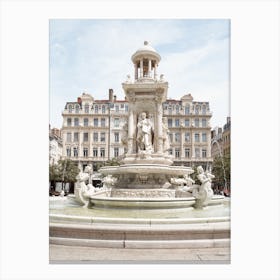 Fountain In France Canvas Print