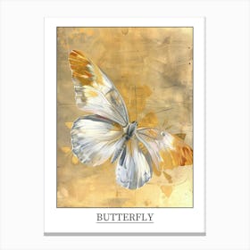 Butterfly Precisionist Illustration 2 Poster Canvas Print