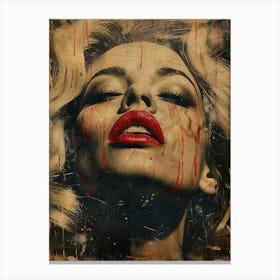 Bloody Face Canvas Print