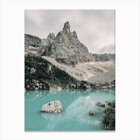 Blue Alpine Lake Canvas Print