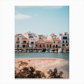 Mallorca Port | Spanish houses on the Balearic islands Canvas Print