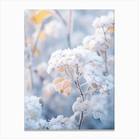 Frosty Botanical Lantana 1 Canvas Print