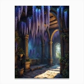 Inbuilding Wisteria Crop Print Canvas Print