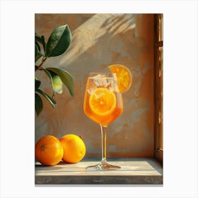 Apricot Cocktail 2 Canvas Print