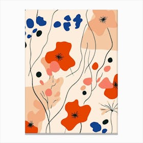 Abstract Floral Pattern 16 Canvas Print