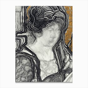 portrait woman Canvas Print