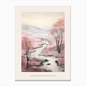 Dreamy Winter National Park Poster  Yorkshire Dales National Park England 4 Canvas Print
