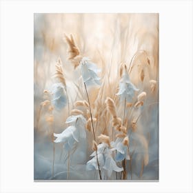 Boho Dried Flowers Bluebell Canvas Print