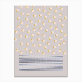 Pinecones & Stripes Canvas Print