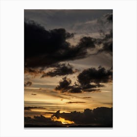 Sunset Over Cavone Valley Canvas Print