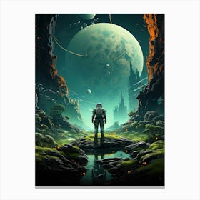 Space Landscape 4 Canvas Print