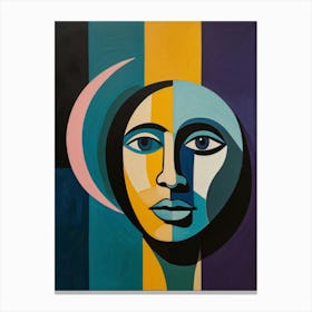 Face of Moon Canvas Print