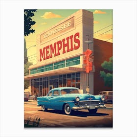 Memphis Tennessee Travel Musical Canvas Print
