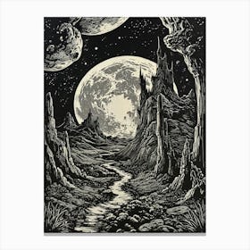 Moonscape Canvas Print