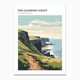 The Causeway Coast Way Northern Ireland 1 Hiking Trail Landscape Poster Canvas Print