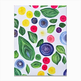 Spinach Marker vegetable Canvas Print
