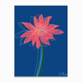 Pink Lotus flower Canvas Print