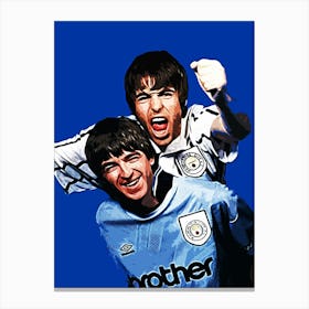 oasis brit pop band music 8 Canvas Print