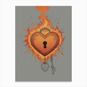 Heart Of Fire 65 Canvas Print