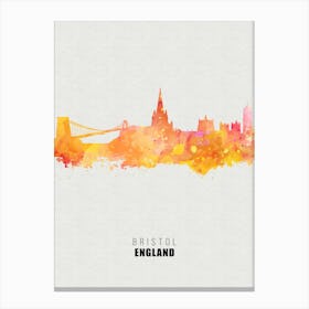 Bristol England City watercolor Canvas Print