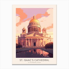 St Isaac S Cathedral St Petersburg Russia Travel Poster Canvas Print