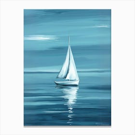 Sailboat On The Water Canvas Print