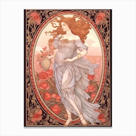 Aphrodite Art Nouveau 2 Canvas Print