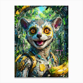 Meerkat In The Jungle Canvas Print