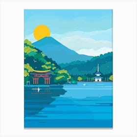 Nikko Japan 1 Colourful Illustration Canvas Print