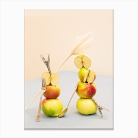 Still Life Apples Balance Canvas Print