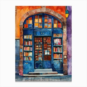 Munich Book Nook Bookshop 1 Canvas Print