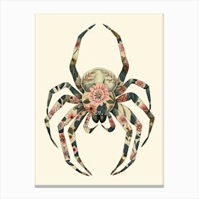 Colourful Insect Illustration Spider 17 Canvas Print